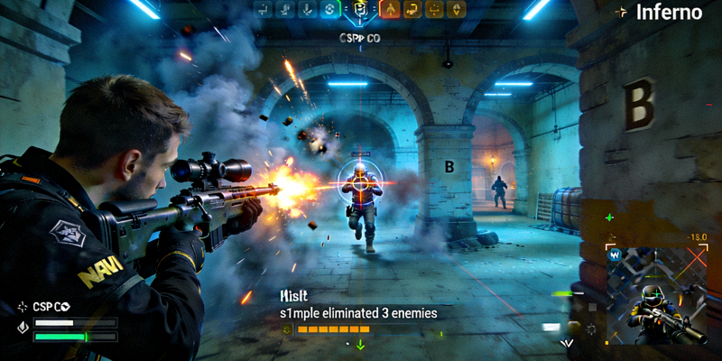 CS:GO Major决赛NAVI战队s1mple狙击名场面